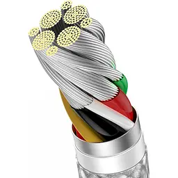 Кабель Baseus Dynamic Series Fast Charging Cable USB to Type-C 100W 2m CALD000702 White - мініатюра 3