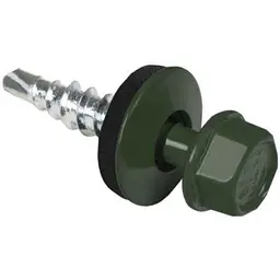Саморіз даховий FASTENERS HOUSE 4,8 х 35 Зелений 50шт/уп. зі свердлом Економ КД SDS (6020)