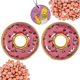 Цукерки The Simpsons Donut Sweets Strawberry Candy 42г - мініатюра 3