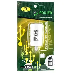 Зарядний пристрій PowerPlant 1*USB, 2.1A (DV00DV5037) - мініатюра 2