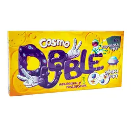 Настільна гра "Cosmo Dubble" Strateg 30331, 55 карток, 25 наклейок