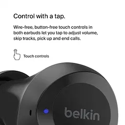 Навушники TWS Belkin Soundform Bolt True Wireless чорний (AUC009BTBLK) - мініатюра 6
