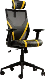 Геймерське крісло GT Racer чорне з жовтим (X-6674 Black/Yellow) - мініатюра 2