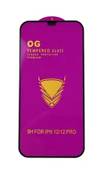 Захисне скло OG Apple iPhone 12/12 Pro Black