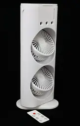Акумуляторний настільний вентилятор Spray Fan 2in1 подвійний Вітродуйка з підсвічуванням та зволоженням Білий - мініатюра 7