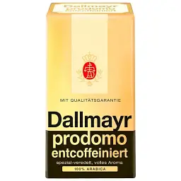 Кава мелена Dallmayr Prodomo entcoffeiniert без кофеїну 500г.