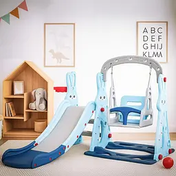 Гірка для дітей Mealux Bunny (KD-B261 Blue)  - мініатюра 5