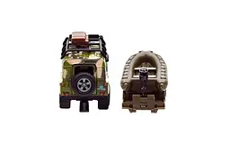 Іграшкова машинка позашляховик Land Rover Defender Мілітарі з причепом та човном 520191.270 TechnoDrive - мініатюра 2