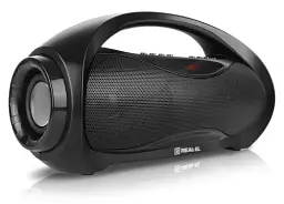 Колонка портативна 2.0 REAL-EL X-713 Black, 2x6 Вт, пластиковий корпус, Bluetooth, MicroSD / USB, FM-приймач, живлення від акумулятора, 1800 мА*ч, керування сверху - мініатюра 3