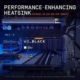 Накопичувач SSD Western Digital m.2 NVMe 2TB WD Black SN850X HeatSink (WDS200T2XHE-00BCA0) - мініатюра 4