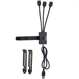 USB-хаб LIAN LI USB2.0 1 to 3 Port (Type A Male) HUB, Black