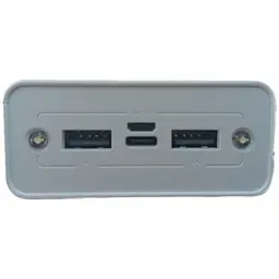 УМБ Power Bank Solar 30000mAh повербанк 4 в 1 з сонячною панеллю, екраном, ліхтариком White (11230) - мініатюра 3