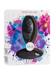 Віброяйце Alive Magic Egg Max Couple Pleasure 8.3 см чорний - мініатюра 2