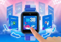 Smart Watch AmiGo GO10S Pro Wifi Blue UA - мініатюра 3