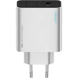 Мережевий зарядний пристрій CUKTECH 65W GaN 2C1A Grey (AD653CEU) [171982] - мініатюра 2