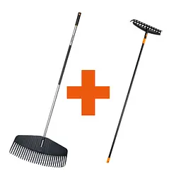 Набір Граблі для листя Fiskars Ergonomic XL+ Універсальні граблі Fiskars Solid