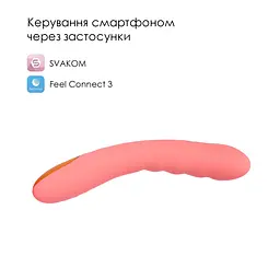 Смарт-вібратор з пульсацією Svakom Ava Neo Peach Pink, 15 режимів роботи, водонепроникний - мініатюра 2