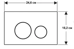 Клавіша змиву Geberit Sigma40 round 115.628.SJ.1 скло, чорний глянцевий, Чорний - мініатюра 3