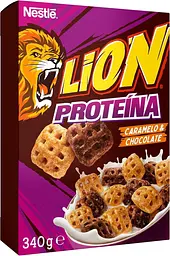 Сухий сніданок Nestle Lion Protein Cereal Caramel and Chocolate 340г - мініатюра 1