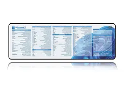 Великий килимок для мишки WorkPlaceShop Поєднання клавіш для Windows Блакитний, 900 x 300 мм