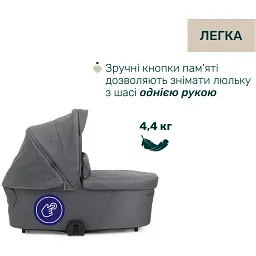 Коляска Chicco 2 в 1 Bellagio 2 сіра (2900990903245) (87183.45.01) - мініатюра 2