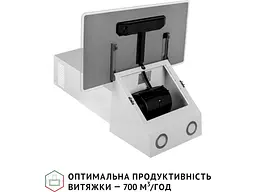 Вытяжка наклонная Perfelli VICCO 6HSR BIANCO - миниатюра 7