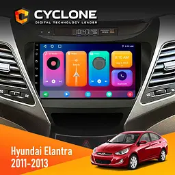 Штатна магнітола Hyundai Elantra 2011-2013 Cyclone C9-001 2x32 CPL Cyclone (НФ-00002224)
