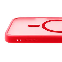 Чехол для Apple iPhone 17, Lush MagCase, красный, противоударная панель-накладка из TPU и PC, полупрозрачный чехол с MagSafe (с магнитом), с защитой камеры, поддержка беспроводной зарядки, защита всего корпуса, ArmorStandart (ARM87486) - мініатюра 5