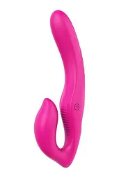 Безремневий страпон Vibes Of Love Remote Double Dipper 22 см рожевий - мініатюра 3