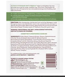 Зміцнювальна маска з розмарином і м'ятою PALMER'S ROSEMARY MINT FORMULA 60 г - мініатюра 3