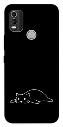 TPU чохол Demsky Lazy cat для Nokia C21 Plus