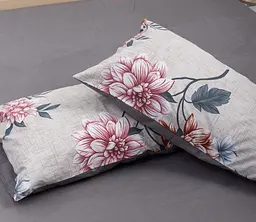 Набір наволочок Moon&Star Бязь Gold Люкс Flowers Gray 40х40 см 2 шт - мініатюра 3