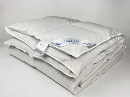 Ковдра полегшена Iglen Climate-comfort пух сірий євро 200х220