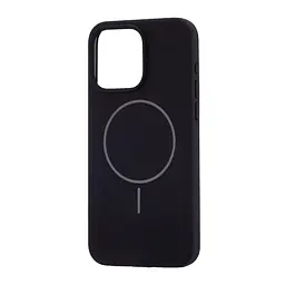 Чохол Silicone Case Full Cover with MagSafe iPhone 15 Pro Max Black