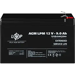 Акумулятор LogicPower AGM 12V/9Ah/108Wh [3866] [109164] - мініатюра 4