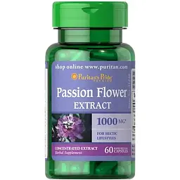 Амінокислота Puritan's Pride Passion Flower 1000 mg, 60 капсул vit0003813