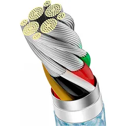 Кабель Baseus Dynamic Series Fast Charging Cable USB to Type-C 100W 1m CALD000603 Blue - мініатюра 4