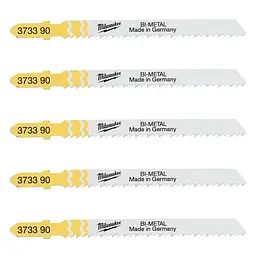 Полотна для лобзиків T101BF Bi-Metal MILWAUKEE, 75х2,5мм, (5шт), (деревина, чистий різ) - мініатюра 2