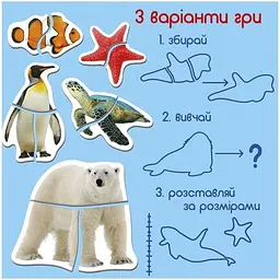 Набір магнітних пазлів Magdum Ocean and Sea 7 шт. ML4031-35 EN - мініатюра 4