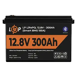Акумулятор LP LiFePO4 12,8V - 300 Ah (3840Wh) (Smart BMS 200А) з BT пластик - мініатюра 2