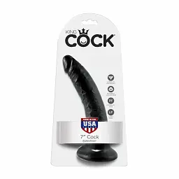 Фалоімітатор King Cock 7 Inch 18 см чорний - мініатюра 4