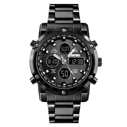 Наручний годинник чоловічий Skmei 1389 Black - Black, 1389BK (12323)