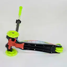 Самокат Best Scooter 59х16х30 см Салатово-чорний 000231545 - мініатюра 7