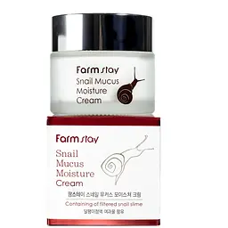 Крем для обличчя зволожувальний FarmStay Snail Mucus Moisture з муцином равлика 50 мл