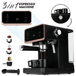 Кавоварка 3в1 Berlinger Haus Black Rose Collection 1 л Чорний (BH-9732) - мініатюра 2