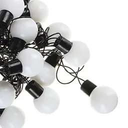 Гірлянда матова кулька 40LED 5м (флеш) 18мм, Новорічна бахрама, Світлодіодна гірлянда, Вулична гірлянда - мініатюра 3