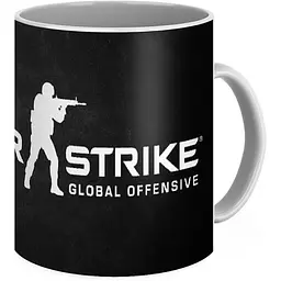 Кухоль GeekLand CS:GO Counter-Strike КС:ГО Контр Страйк темний фон CP 03.150 330 мл білий - мініатюра 3