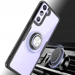 Чохол Primolux Ring Magnetic Stand для Samsung Galaxy S21 (SMG991) Black - мініатюра 4