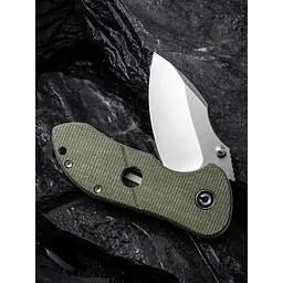 Ніж складаний кишеньковий Civivi Gordo, (6.4 см) D2 / Micarta оливковий - мініатюра 12