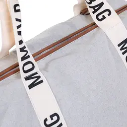 Сумка Childhome Mommy bag Signature - Canvas White, біла (CWMBBSCOW) - мініатюра 8